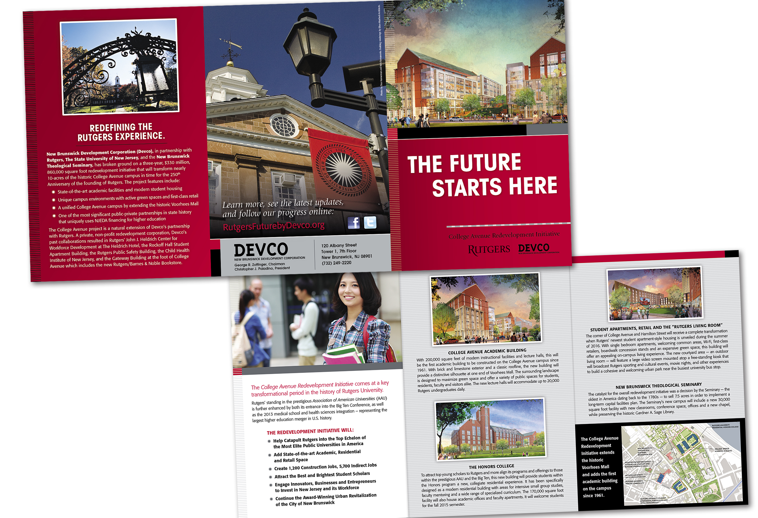  Folded Brochure: Devco/Rutgers Future Development 